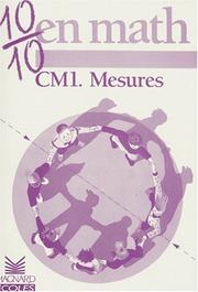 Cover of: 10/10 en Maths : Mesures, CM1