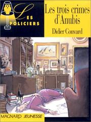 Cover of: Les trois crimes d'Anubis