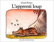 Cover of: L'Apprenti loup by Claude Boujon