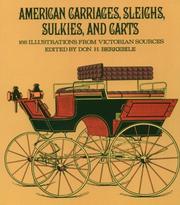 Cover of: American carriages, sleighs, sulkies, and carts: 168 illustrations from Victorian sources