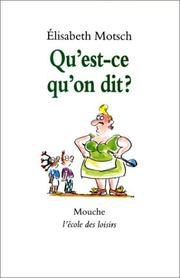 Cover of: Qu'est-ce qu'on dit ?