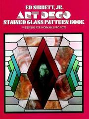 Cover of: Art Deco Stained Glass Pattern Book (Picture Archives) by Ed Sibbett