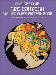 Art Nouveau stained glass pattern book by Ed Sibbett