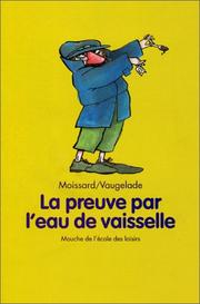 Cover of: La Preuve par l'eau de vaisselle