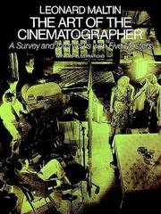 Cover of: The art of the cinematographer by Leonard Maltin