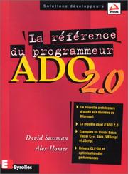 Cover of: La Référence du programmeur ADO 2.0