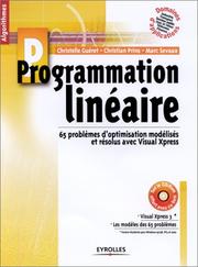 Cover of: Programmation linéaire  by Christelle Guéret, Christian Prins, Marc Sevaux