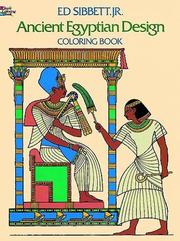 Cover of: Ancient Egyptian Design Coloring Book by Ed Sibbett
