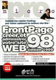 Cover of: FrontPage 98 : créer et administrer votre site Web