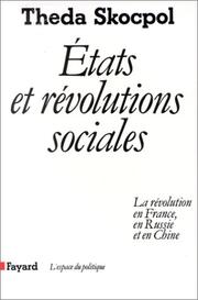 Cover of: Etats et révolutions sociales