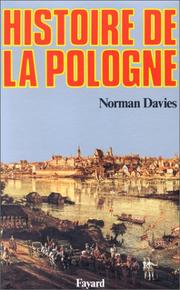 Cover of: Histoire de la Pologne by Norman Davies