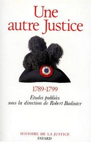 Cover of: Une autre justice