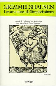 Cover of: Les aventures de Simplicissimus by Hans Jakob Christoffel von Grimmelshausen
