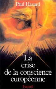 Cover of: Crise De LA Conscience Europeenne
