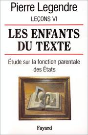 Cover of: Les enfants du texte