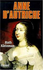 Cover of: Anne d'Autriche