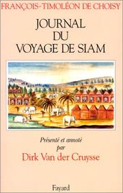 Cover of: Journal du voyage de Siam