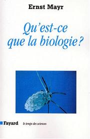 Cover of: Qu'est-ce que la biologie?