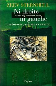Cover of: La France entre nationalisme et fascisme T.3  by Zeev Sternhell