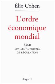 Cover of: L'ordre économique mondial