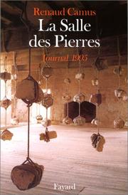 Cover of: La Salle des Pierres : Journal 1995