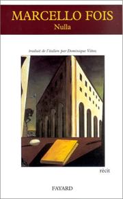 Cover of: Nulla by Marcello Fois, Marcello Fois