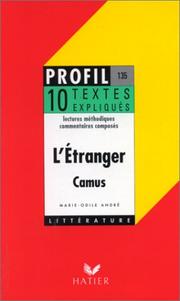 Cover of: L'étranger, 1942, Camus