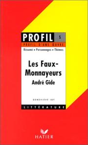 Cover of: Profil D'Une Oeuvre by André Gide