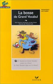 Cover of: La Bosse De Grand Vocabulaire