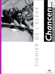 Cover of: Fichier De Leleve - Terminale - Collection Chancen