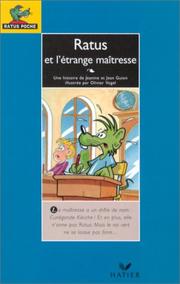 Cover of: Ratus Et L'Etrange Maitresse (Ratus Bleu)
