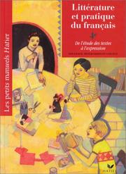 Cover of: Littérature et pratique du français – 4e by Catherine Eterstein