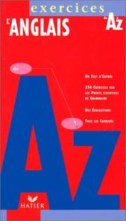 Cover of: LÂanglais de A Ã  Z exercices, Ã©dition 97