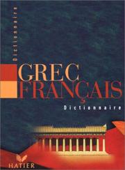 Cover of: Dictionnaire grec-français