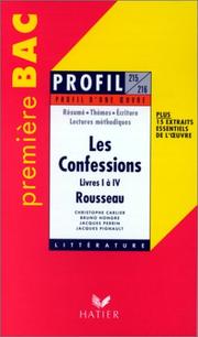 Cover of: Profil D'Une Oeuvre