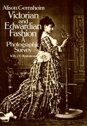 Cover of: Victorian and Edwardian Fashion by Alison Gernsheim