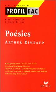 Cover of: Poésies, Arthur Rimbaud