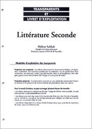 Cover of: Littérature, Seconde. Transparents et livret d'exploitation