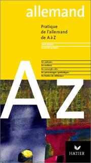 Pratique de l'allemand de A à Z by Jean Janitza, J. Janitza, G. Samson