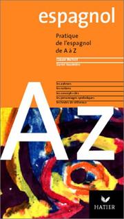 Cover of: L'Espagnol de A à Z, édition 2003 by C. Mariani, D. Vassiviere