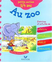 Cover of: Au zoo: Petite section