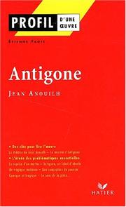 Cover of: Profil d'une Âuvre : Antigone
