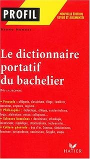 Cover of: nouvelle Le dictionnaire portatif du bachelier: De la seconde à l'université