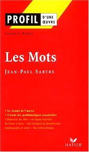 Cover of: Les mots, jean-paul sartre