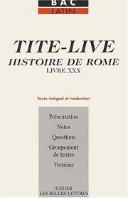 Cover of: Histoire de Rome, livre XXX : Texte intégral et traduction