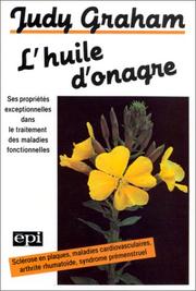 Cover of: L'huile d'onagre by Judy Graham