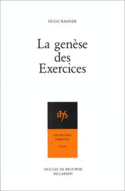Cover of: La genèse des Exercices by Hugo Rahner
