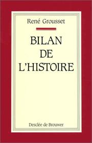 Cover of: Bilan de l'histoire