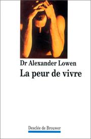 Cover of: La peur de vivre