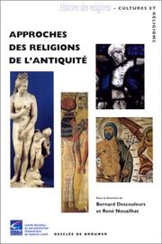 Cover of: Approches des religions de l'antiquité